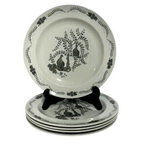 Wedgwood 1957-1964 Retired 'Partridge in a Pear Tree' Salad Plate-Set of 5